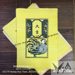 Tranh Đông Hồ Gà Đại Cát